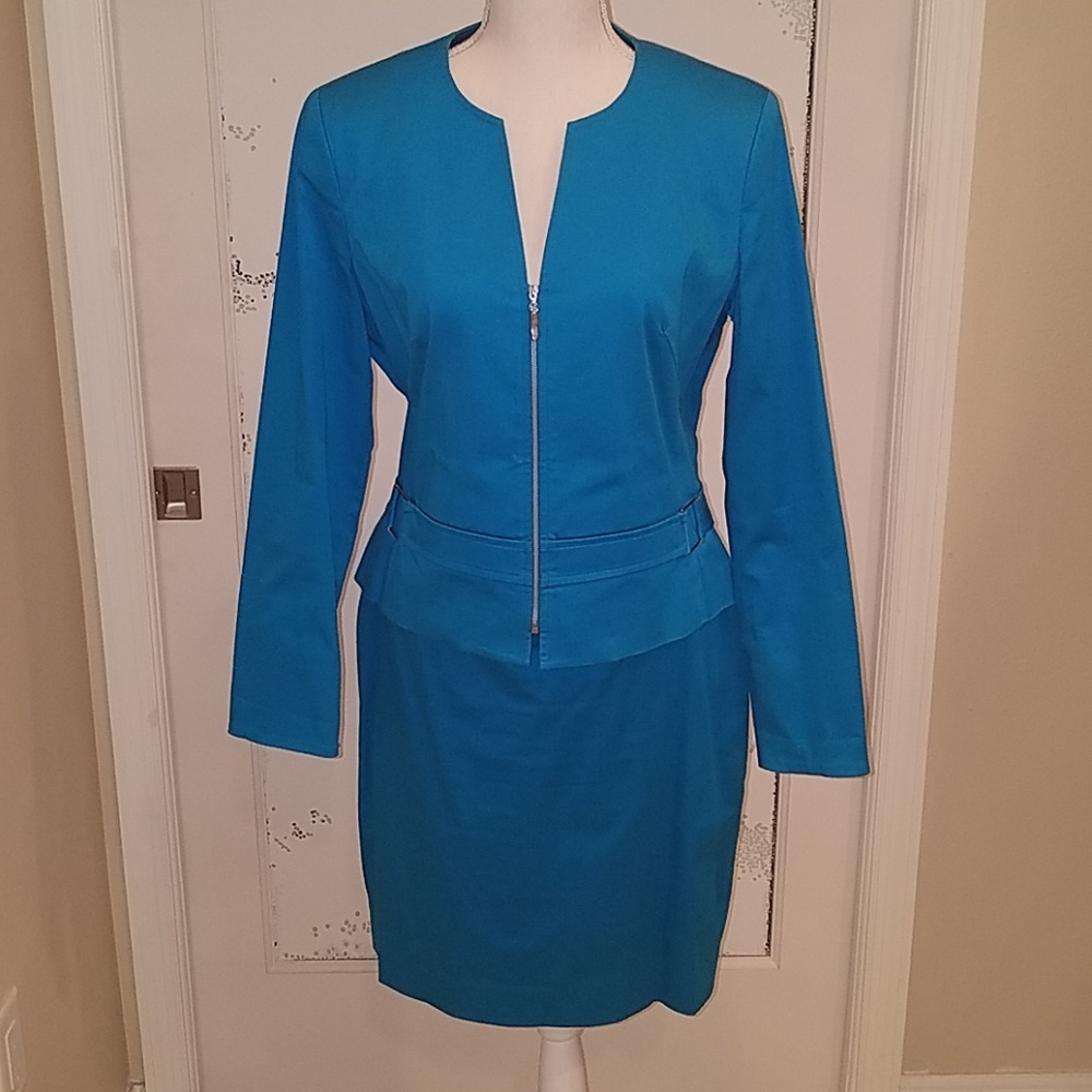 Beautiful blue two-piece suit